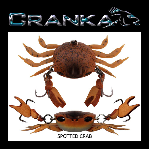 Crab - Treble Hook Model - 65mm (2.56 inch) - 9.5 grams (0.335 ounce) - SPOTTED CRAB